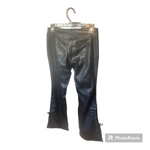 Faux, leather black women’s pants. Size 2